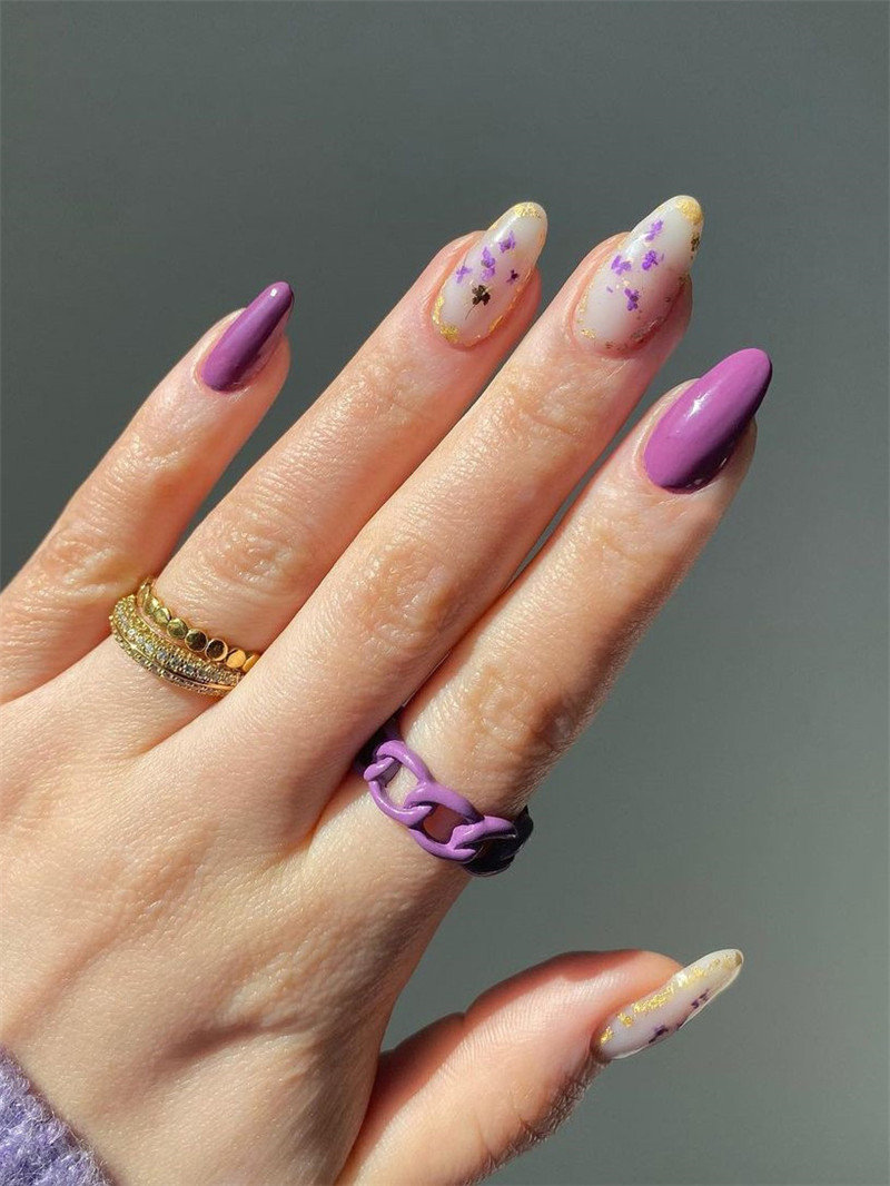 Purple Nail Art