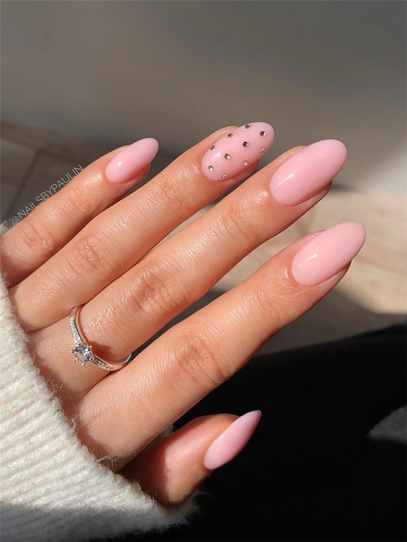 Simple Pink Nails