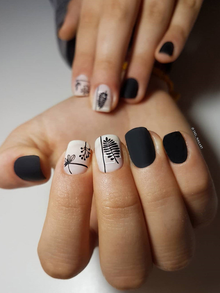 Matte Coffin Nails Deisgn Idea - SOSO Nail Art