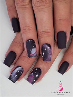 Simple Galaxy Nail Design to Insprie You