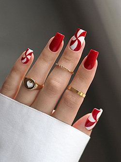 Candy Cane Nails