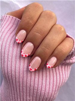 French Nail Designs For Valentines