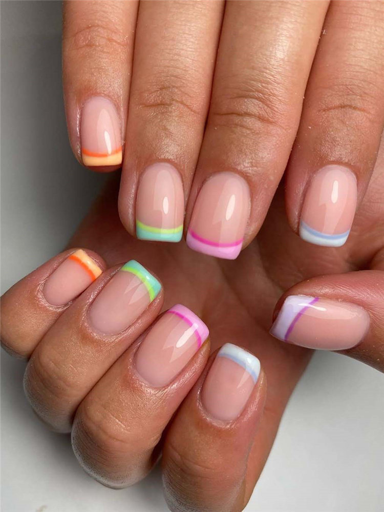 30 Awesome French Manicure Designs 2020 SOSO Nail Art